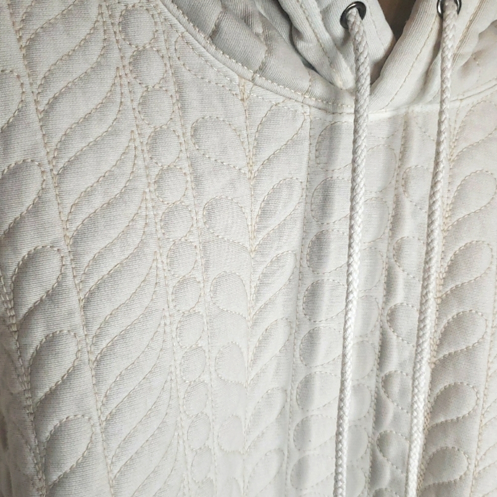 FP Movement Sprint To Finish Quilted Hoodie Medium( Fits Lg XL) Beige - Picture 6 of 8